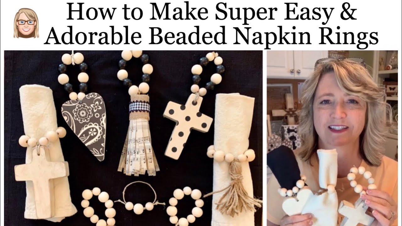 How to Make Super Easy & Adorable Beaded Napkin Rings