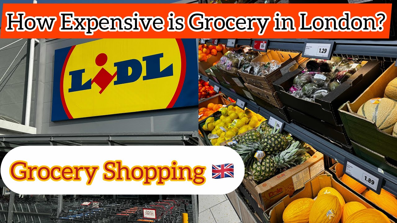 Grocery Prices in London|| Lidl UK || British Supermarket || Grocery Shopping