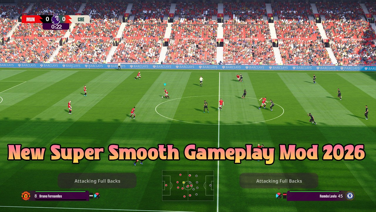 New Super Smooth Gameplay Mod 2026 - PES 2021 & Football life 2026