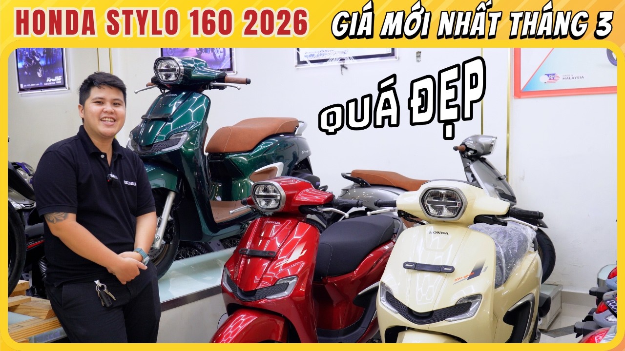Báo Giá Honda Stylo 160 2026 mới nhất tháng 3 | CUA Vlog61