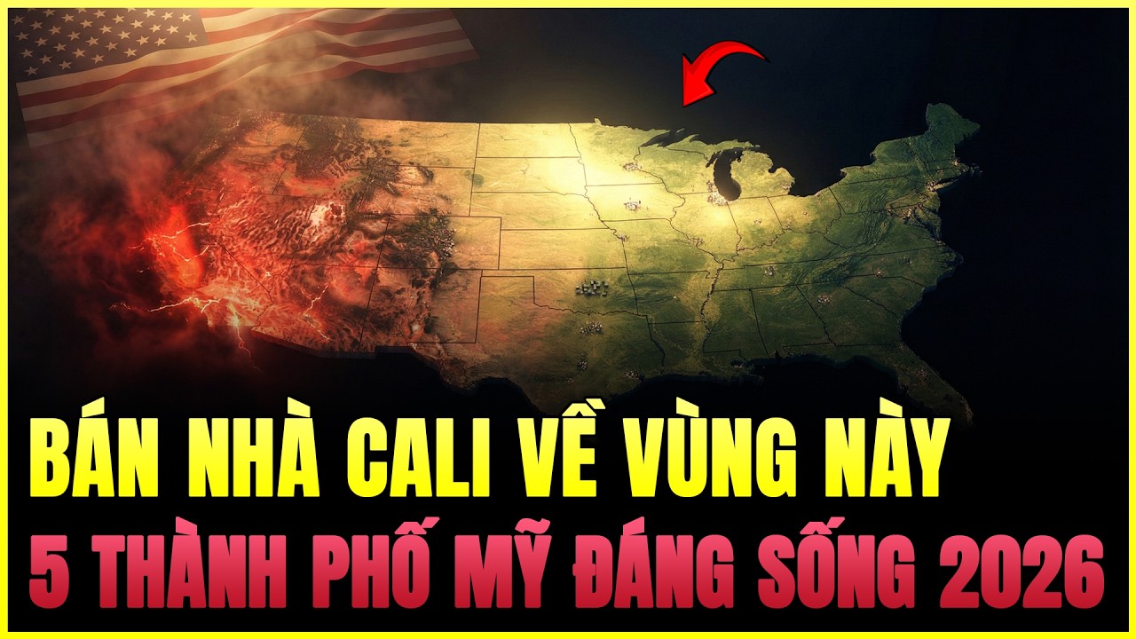 Bán 1 Căn Nhà Cali Mua Được 5 Căn Biệt Thự Tại Đây? Top 5 Thành Phố Mỹ Đáng Sống 2026