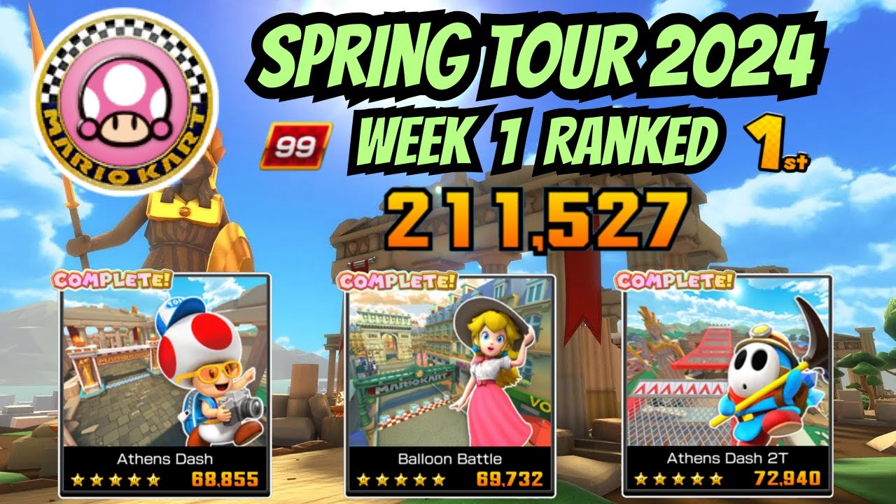 Week 1 Ranked Cup - Spring Tour (2024) | Mario Kart Tour