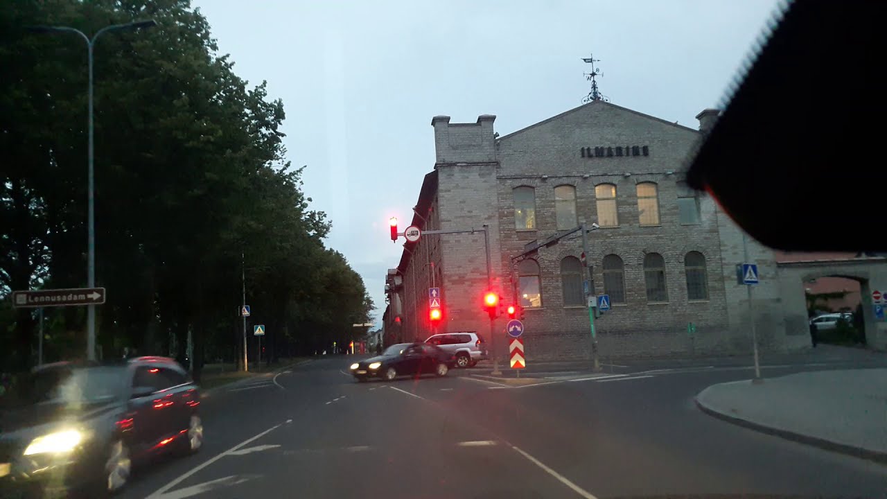 🚙 Driving in Tallinn 22:30 white nights