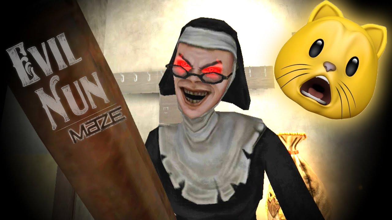 EVIL NUN MAZE! EVIL NUN NEVER STOPS CHASING ME!!