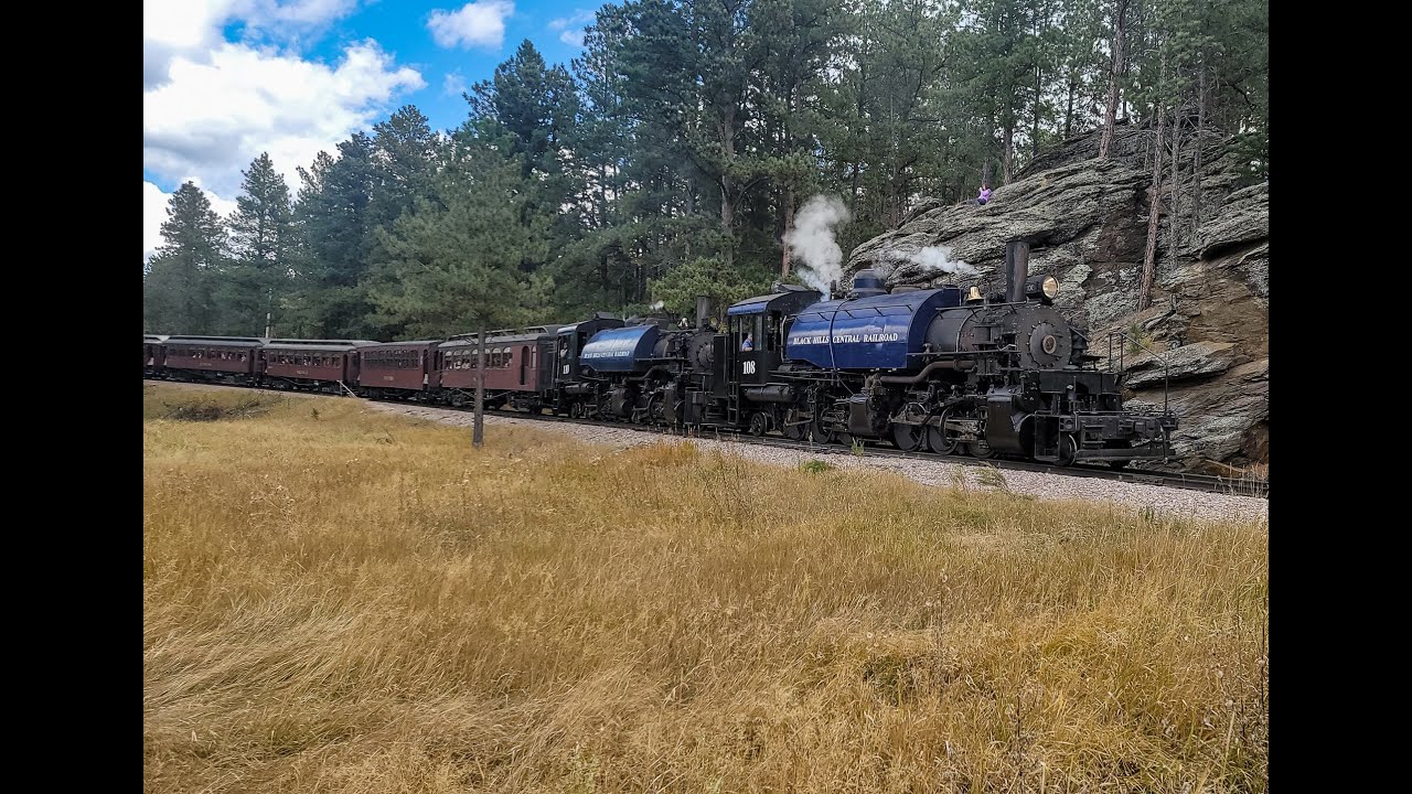 Black Hills Central railroad Double Header with 108 and 110 (10/3/2020)