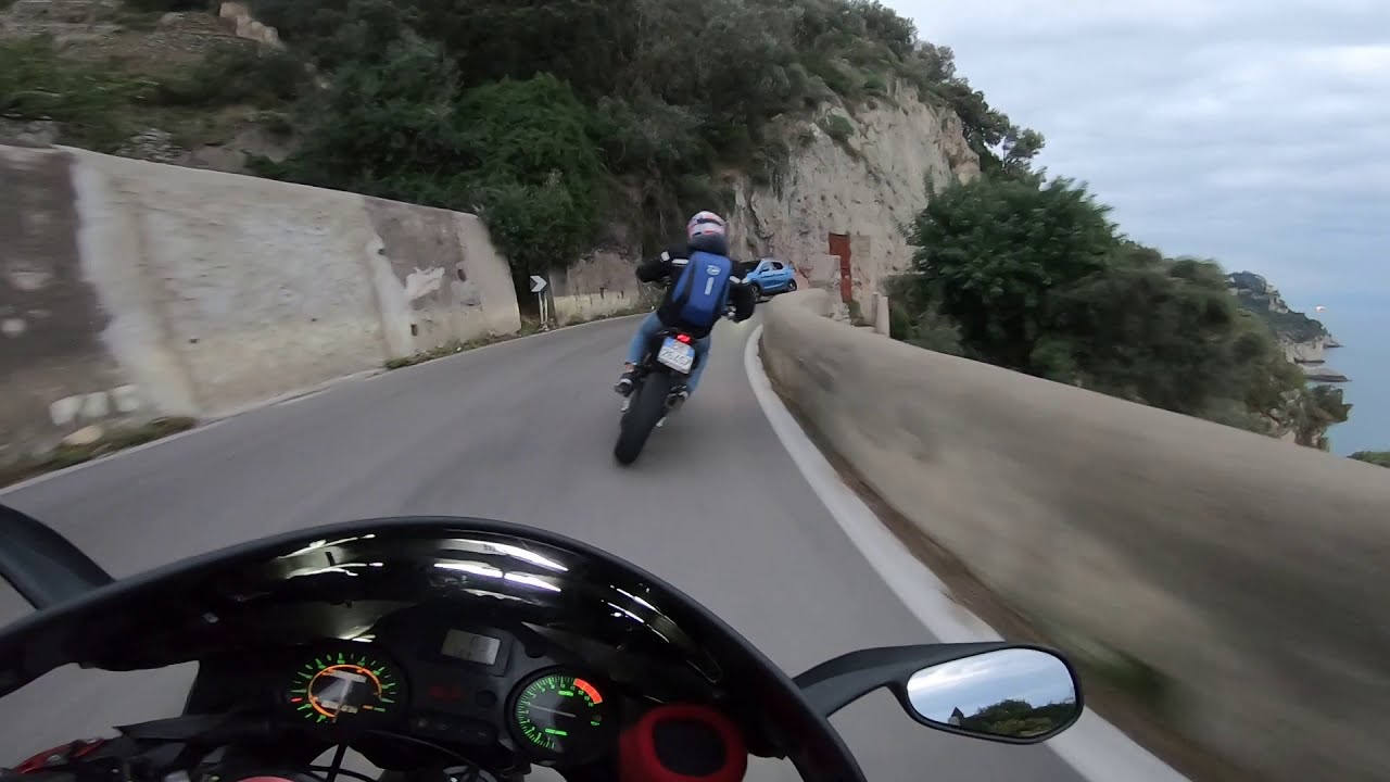 Aprilia rs 125 On board in costiera Amalfitana