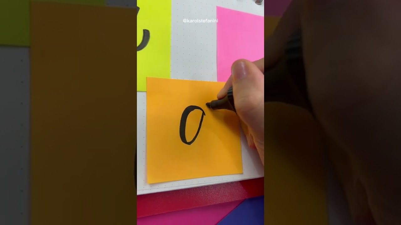 Truque de arte e lettering com 3 canetas e 3 pontas diferentes!