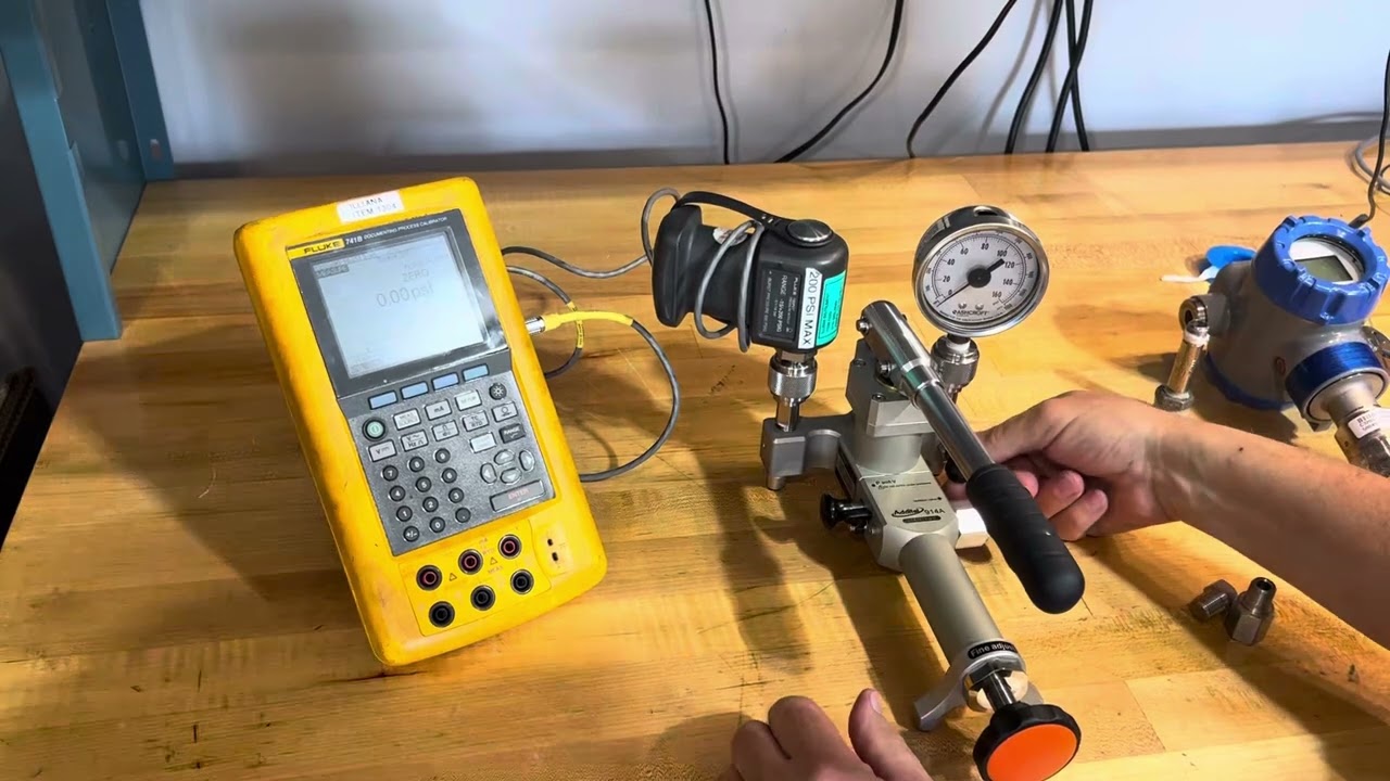 Additel pressure pump use for calibration