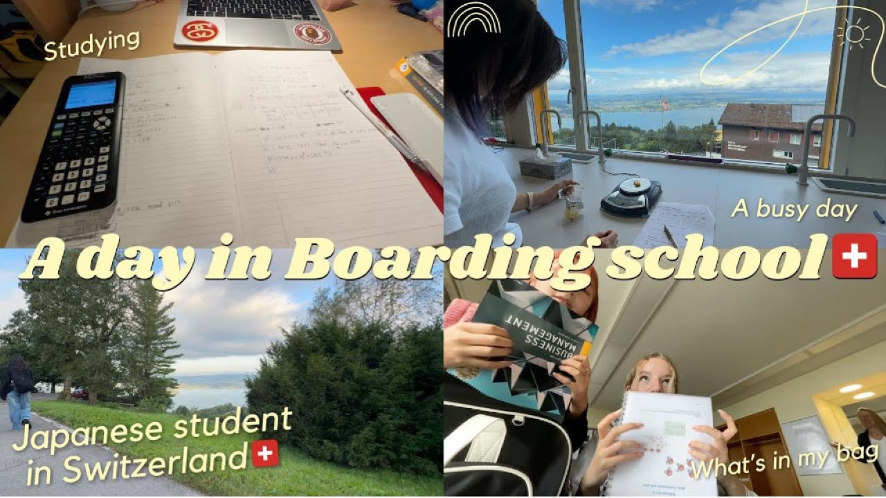 eng) Day in BOARDING SCHOOL in Switzerland🇨🇭　vlog.1