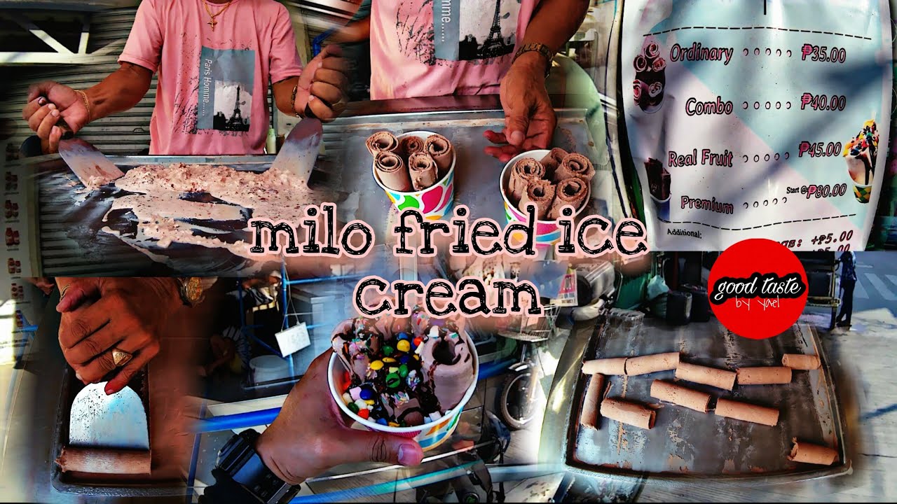 MILO FRIED ICE CREAM ROLLS MASARAP KAININ NGAYON TAG-INIT!! FILIPINO STREET FOOD