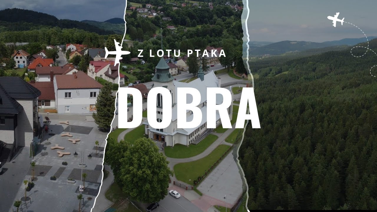 Dobra- Perła Beskidu Wyspowego z drona 