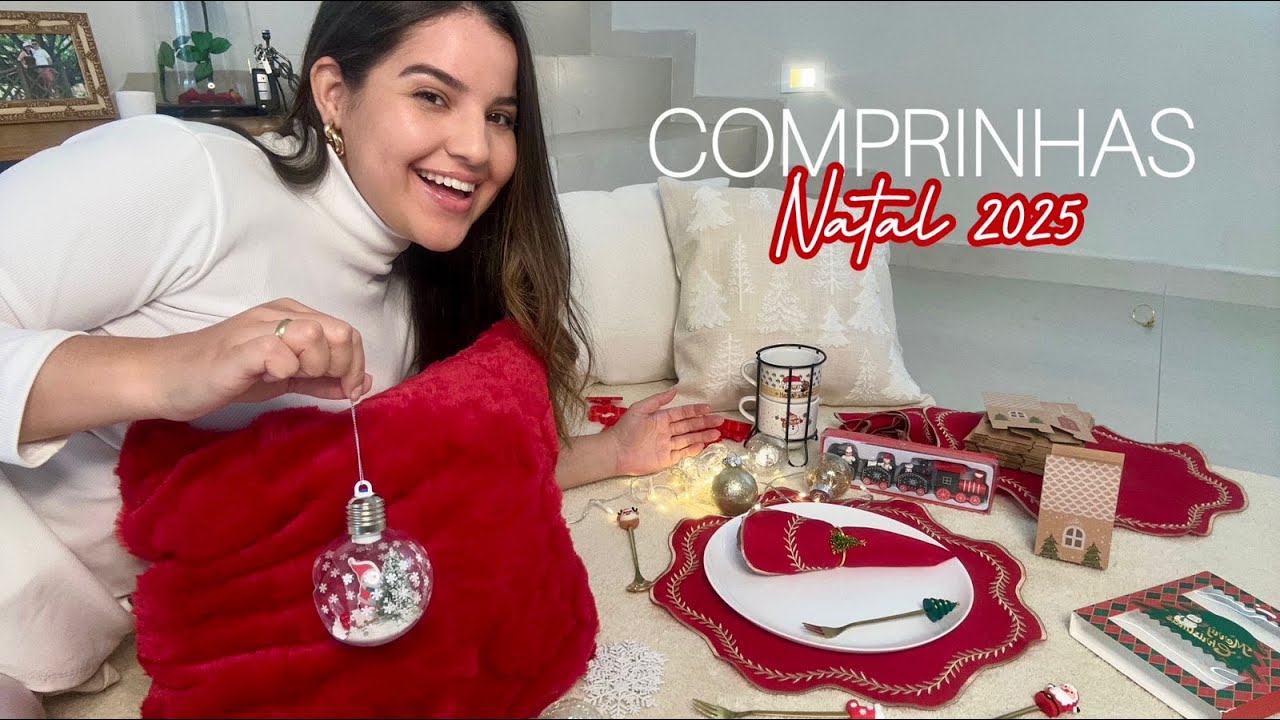 Minhas COMPRINHAS de NATAL na SHOPEE 🎅✨ chegou rápido!