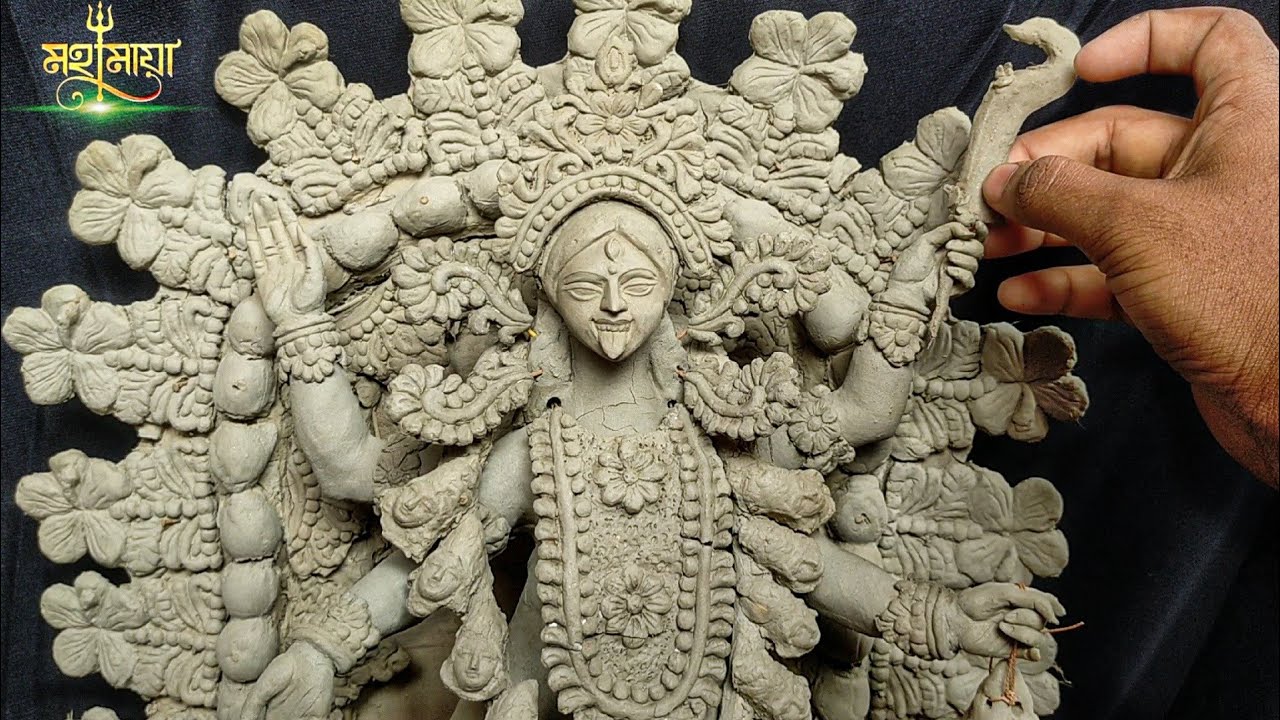 Small Kali idol making at home /Kali mata ki murti banane ka tarika/Kali idol making process at home