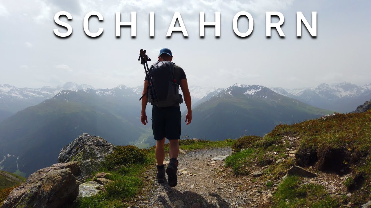 Wandern auf das Gross Schiahorn in Davos, Schweiz