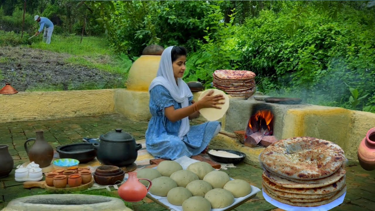 BEST of Cooking PARATHA and BREAD RECIPES of Village Living COMPILATION ll