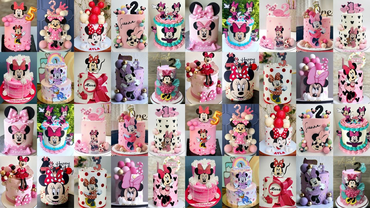 💝Latest Minnie Mouse Cake Design 2024/Minnie Mouse Cake Design/Minnie Mouse Cake/Girls Birthday Cake