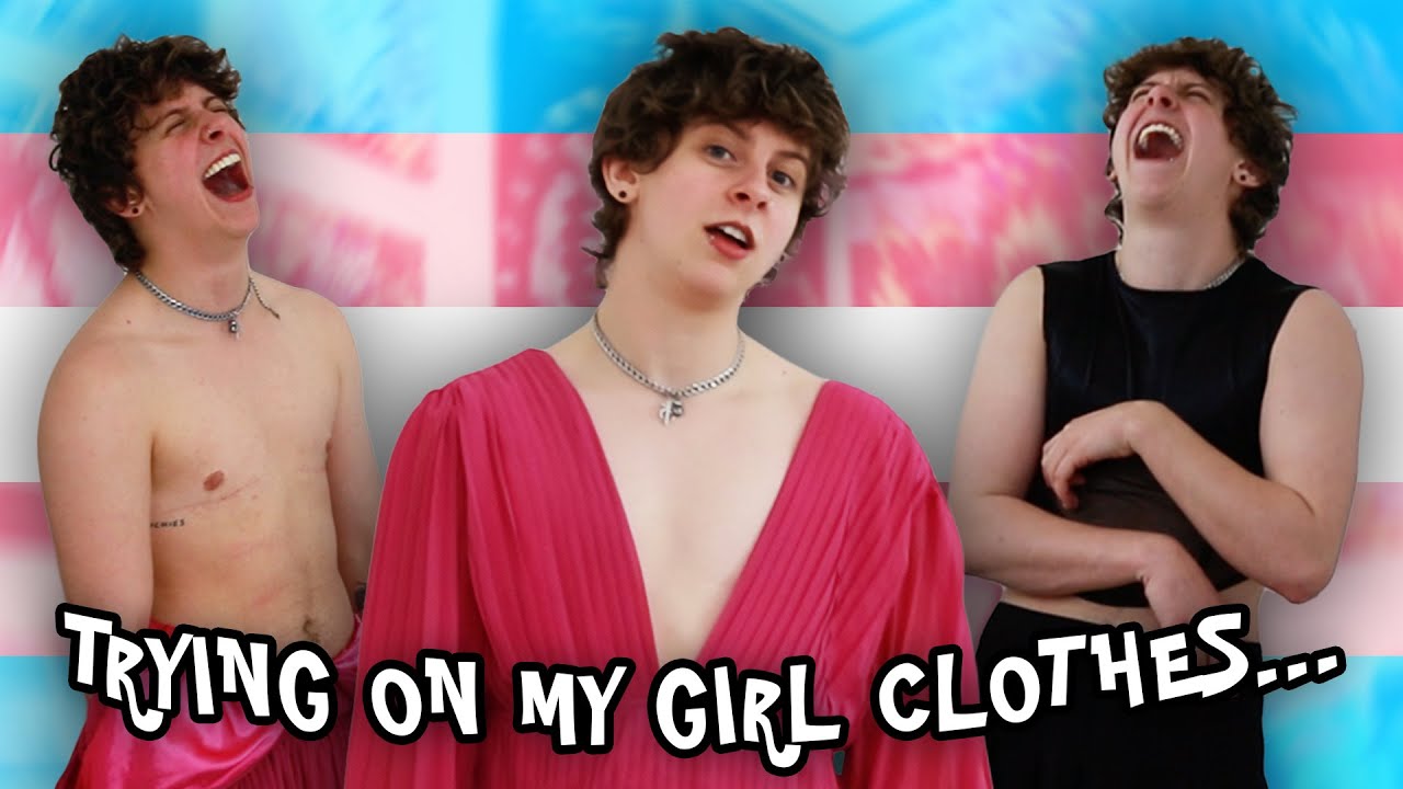 TRANS GUY TRIES ON OLD GIRL CLOTHES... | NOAHFINNCE