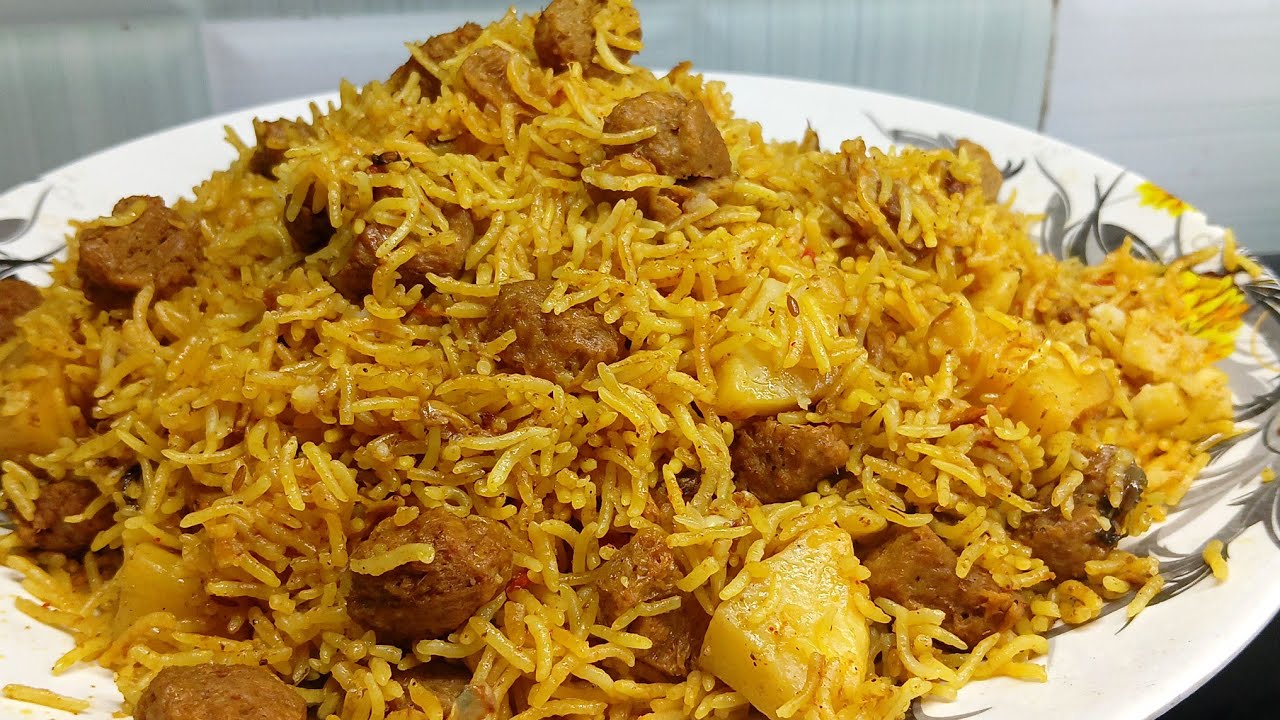 कुकर में झटपट सोया बिरयानी चिकन बिरयानी जैसा स्वाद | Soya Biryani Recipe | Soya Biryani In Cooker