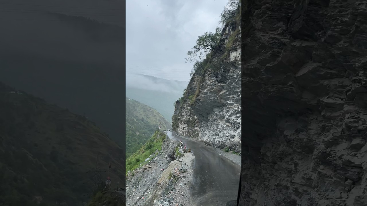 Parvati valley scary road #shorts
