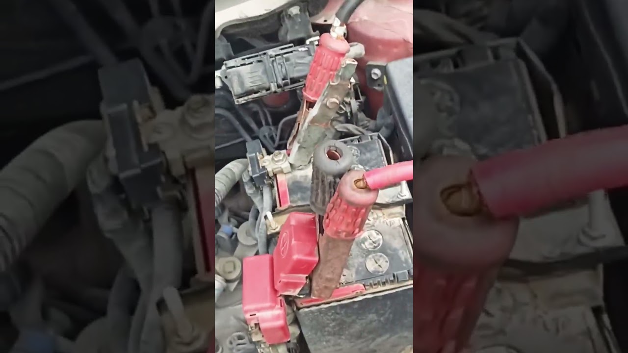 maruti baleno battery discharge start through jumper wire and battery