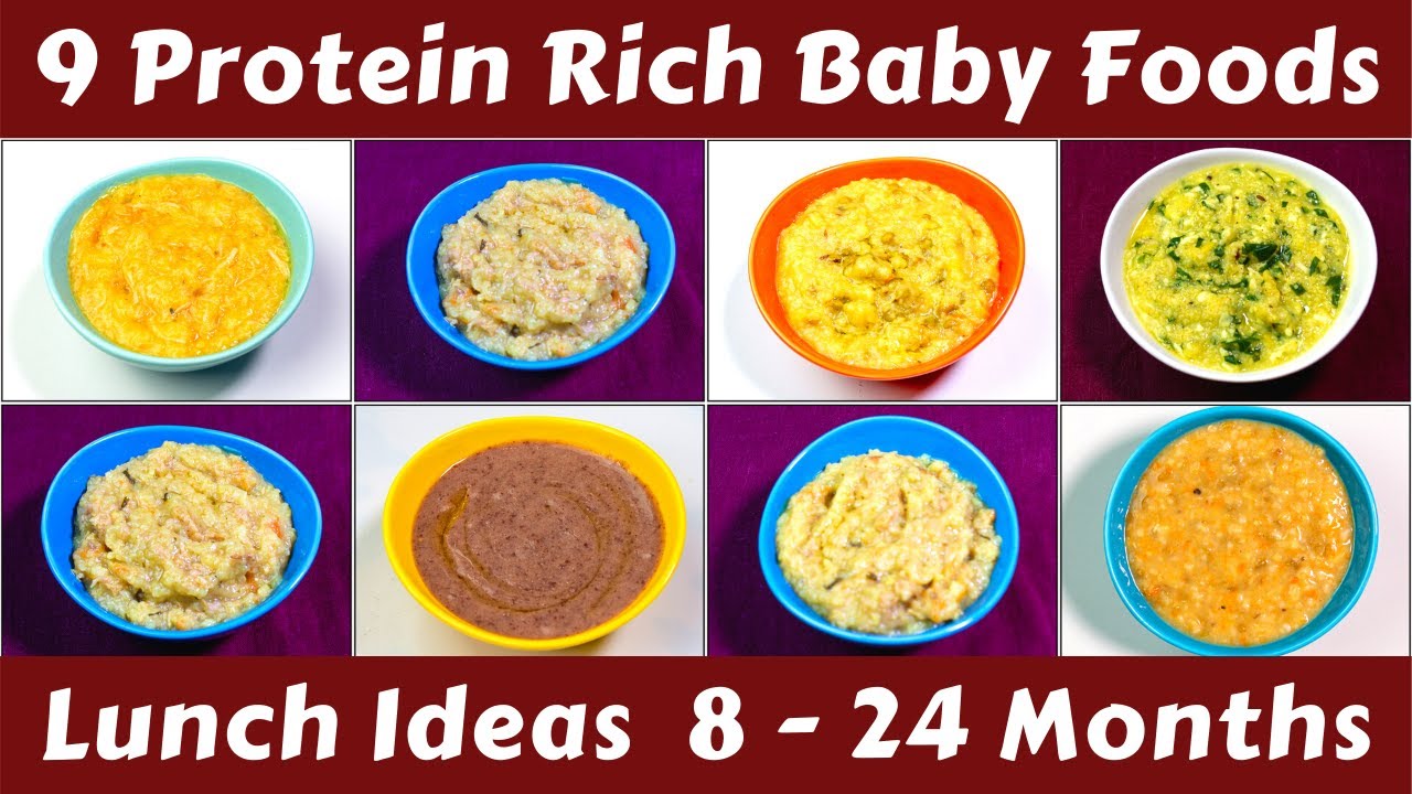 9 High Protein Lunch Recipes for 8M to 2Yr Babies & Kids | Weight Gaining Lunch Ideas for Toddlers