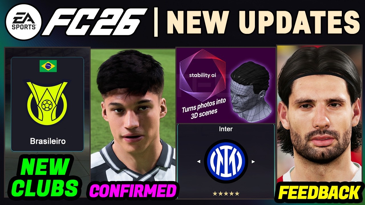 EA FC 26 NEWS | NEW CONFIRMED Updates, Licenses, Clubs & Real Faces ✅