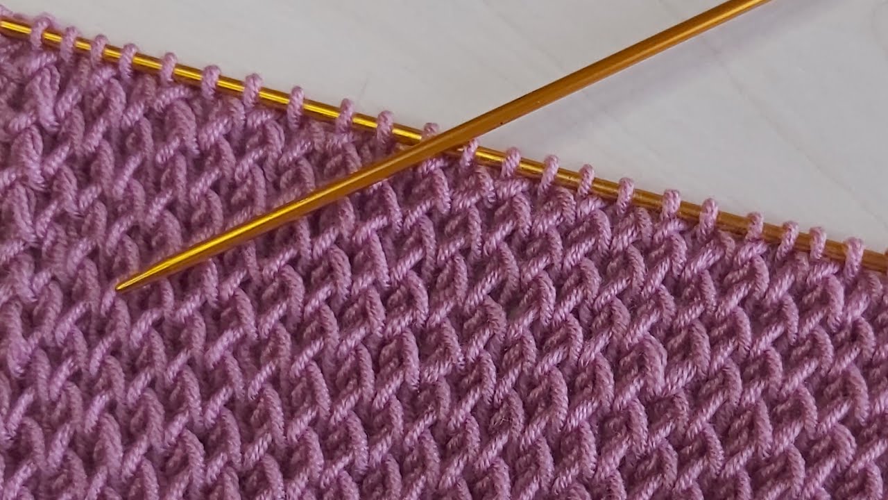 İki şiş çok kolay örgü model anlatımı ✅crochet knitting