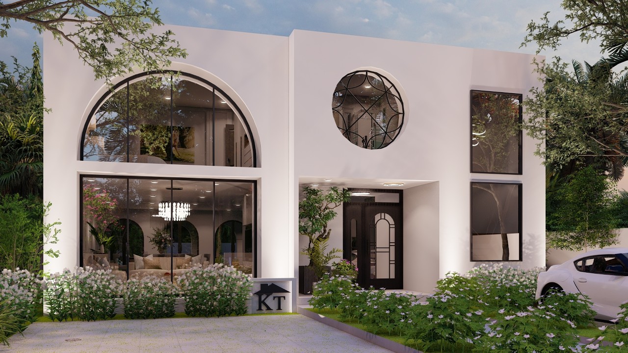 lovely 3 bedrooms house design [11mx15m]model0169