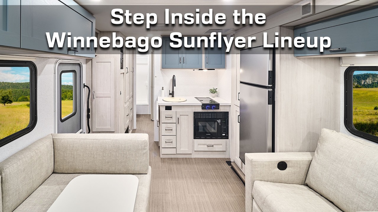 Ознакомьтесь с линейкой автодомов Winnebago Sunflyer &mdash; автодома класса C с бензиновым двигателем ...