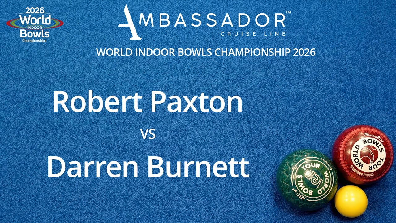 World Indoor Bowls Championship 2026 Robert Paxton vs Darren Burnett - Day 16 Match 4