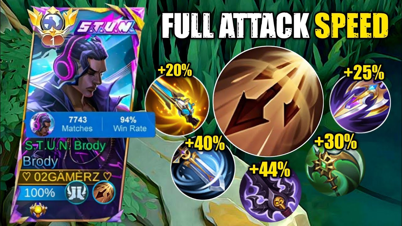 NEW META!! BRODY FULL ATTACK SPEED BUILD😱 (ATK SPEED HACK) | BRODY BEST BUILD | MOBILE LEGENDS