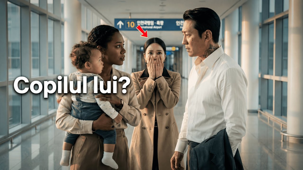 „La aeroport, lângă logodnica sa, ȘEFUL MAFIEI COREENE îngheață — fosta revine cu un copil.”