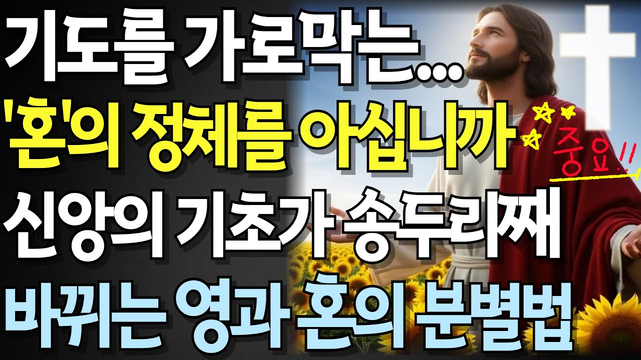 기도를 가로막는 '혼'의 정체는?! 신앙의 기초가 송두리째 바뀌는 영과 혼의 분별법! 내가 믿고 있는건 '하나님'일까? '내 감정'일까?