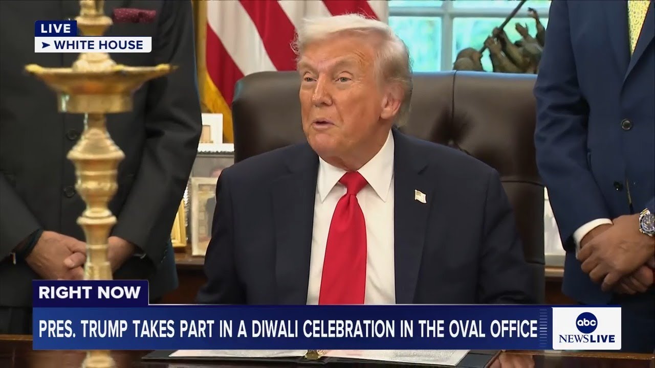 LIVE: President Trump takes part in a Diwali Celebration in the Oval Office