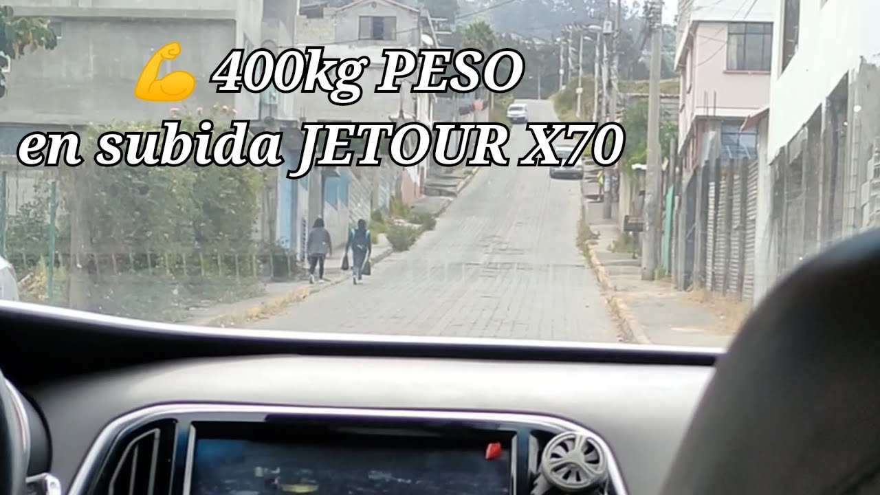 👆💪 400kg de Peso en una calle Pronunciada de subida donde se necesita fuerza y control JETOUR X70
