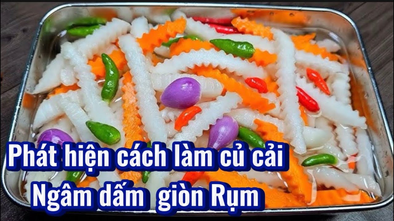 | 461 | Cách Ngâm Củ Cải Chua Ngọt Một Ngày Là Có Ăn.