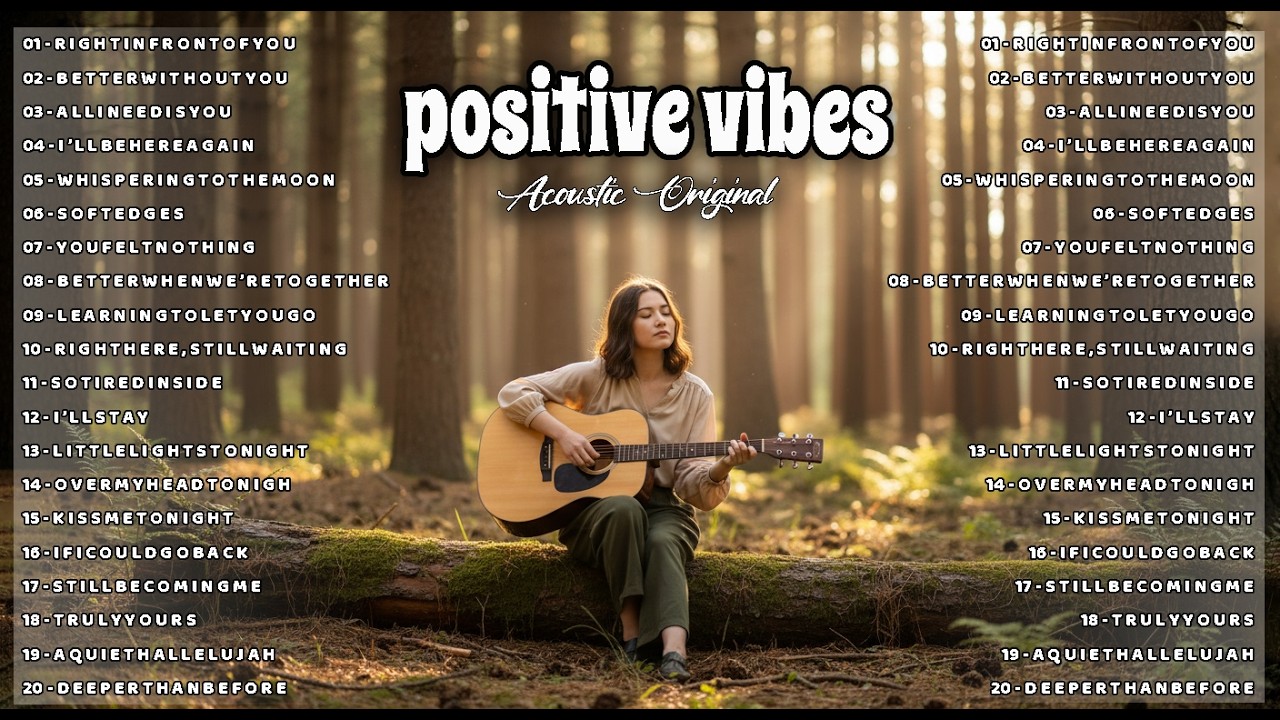 Positive Vibes Acoustic 🌿 Original Songs to Relax, Study & Chill