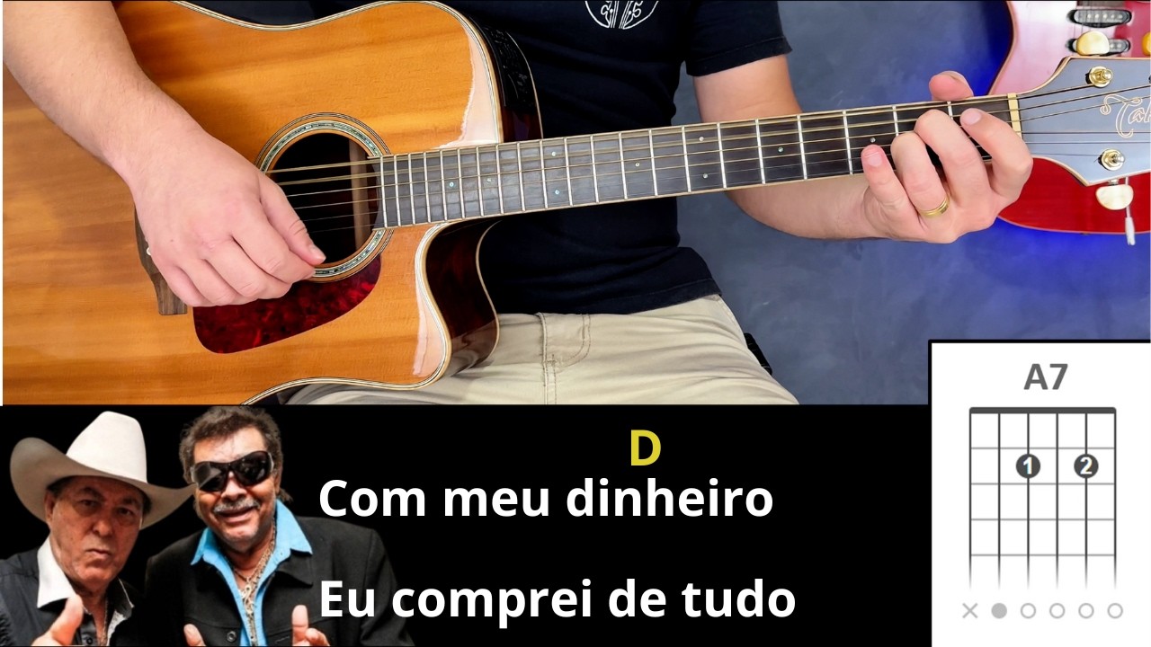 Como Tocar JOGO DO AMOR (Milionário e José Rico) 4 Acordes Fáceis