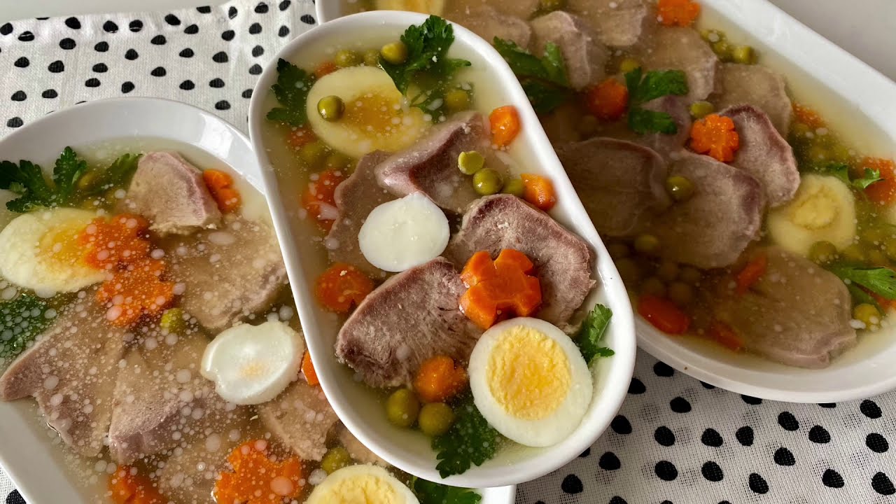 ЗАЛИВНОЕ ИЗ ЯЗЫКА - КАК ВКУСНО ПРИГОТОВИТЬ ЗАЛИВНОЙ ЯЗЫК