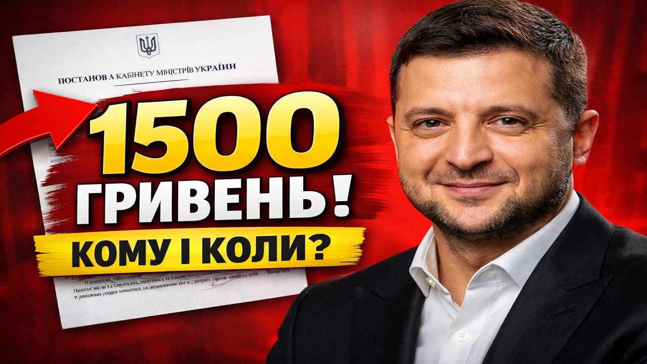 ВАЖНО! (1500 грн в 2026) Кому дадут и как получить выплату?