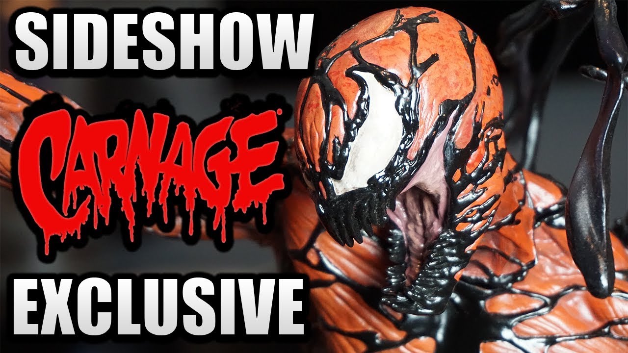 Sideshow Collectibles Exclusive Carnage Premium Format Statue Unboxing & Review!