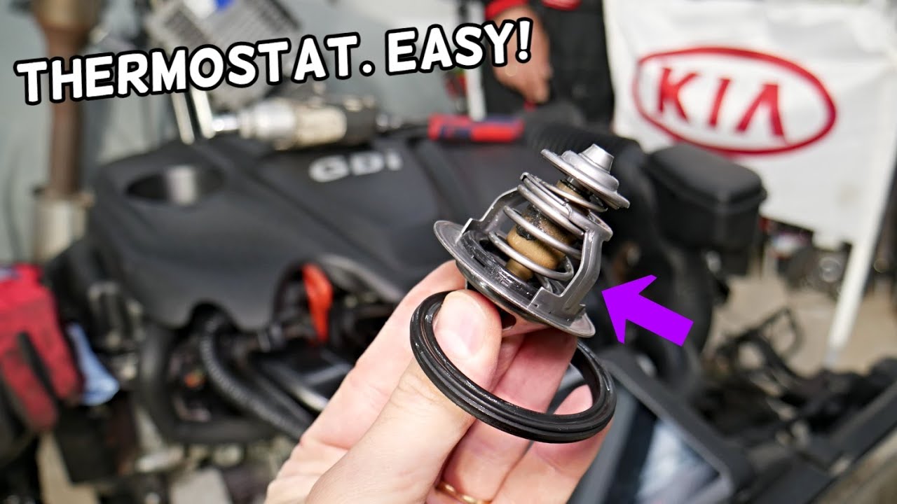 THERMOSTAT REPLACEMENT LOCATION KIA SORENTO KIA SPORTAGE