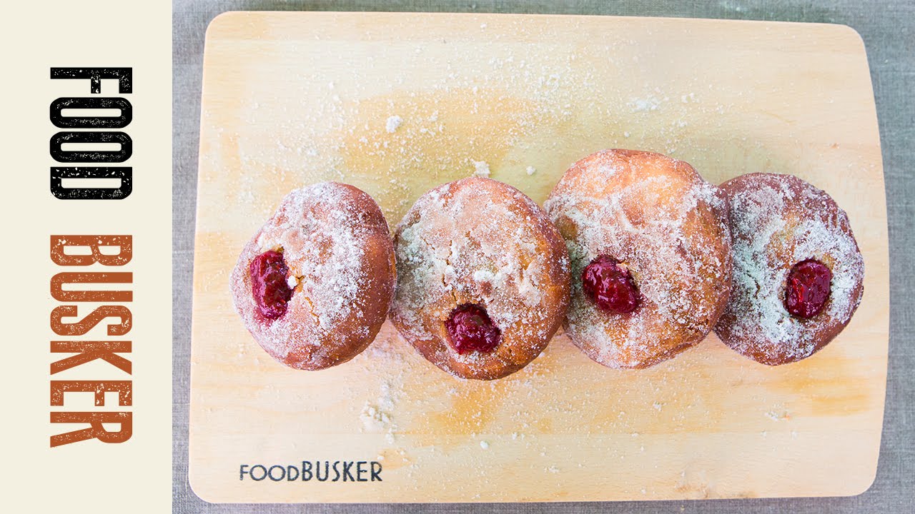 Homemade Doughnuts with Raspberry Jam Filling | John Quilter