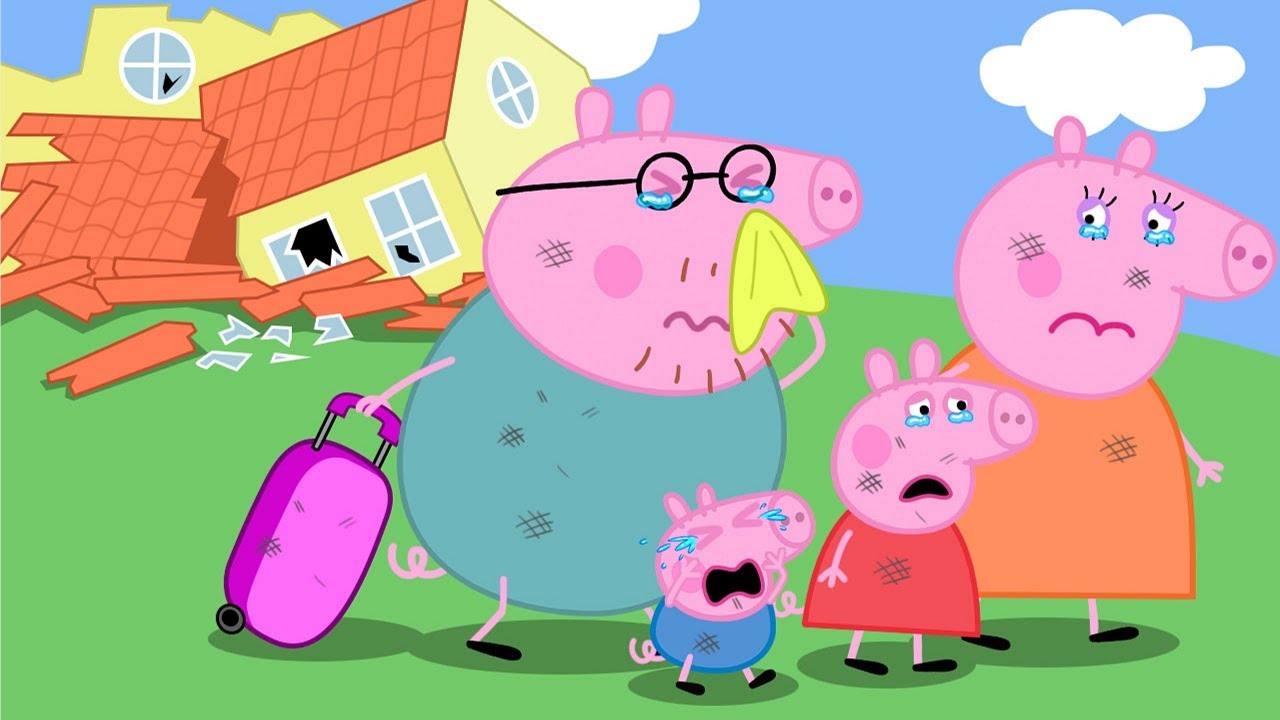 Oh No! Family Peppa Moving Away From Broken House | Peppa Pig Funny Animation