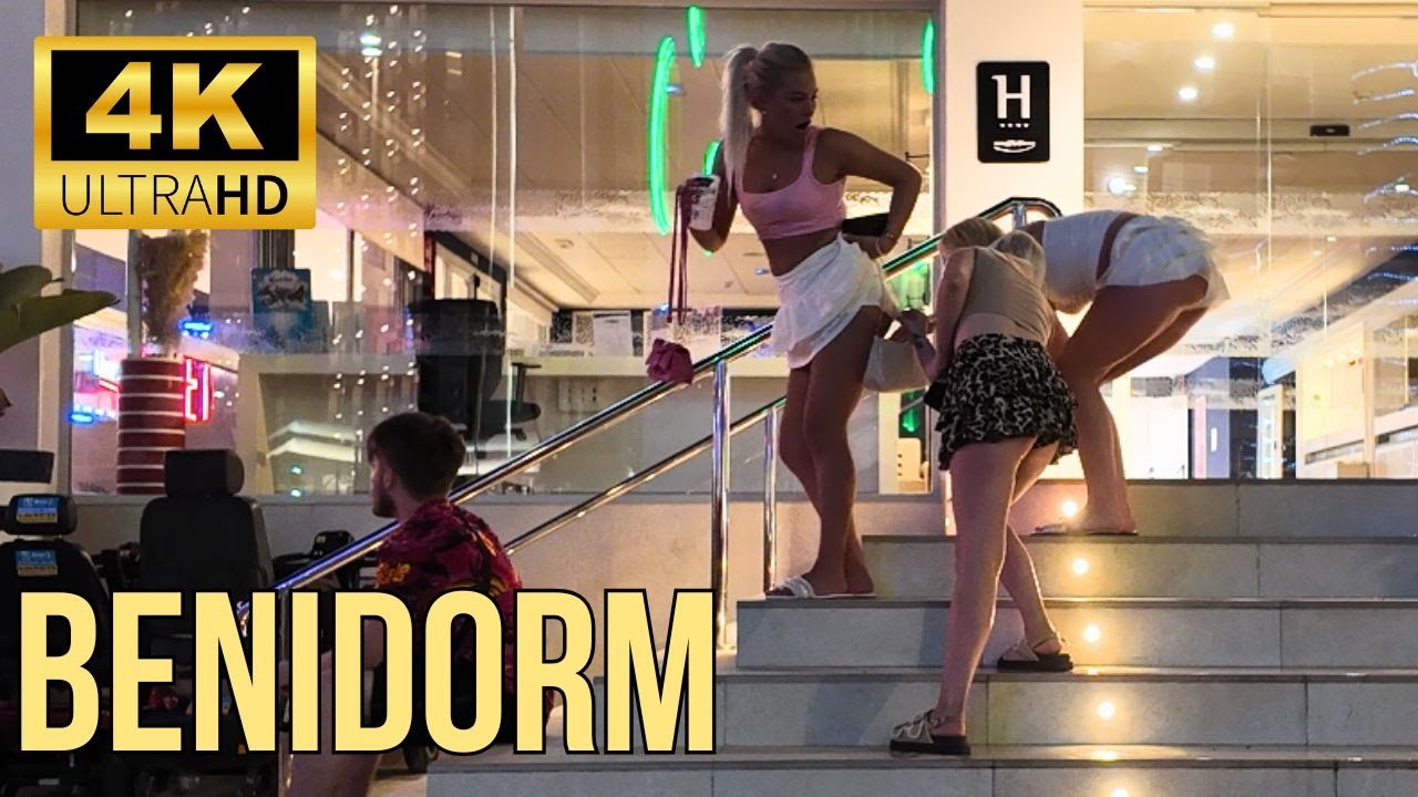 Benidorm Strip at Night 🌙 | Loud Bars, Drunk Tourists & Wild Vibes!