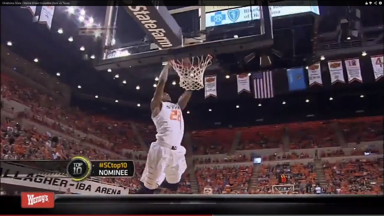 Oklahoma State - Markel Brown Incredible Dunk vs Texas