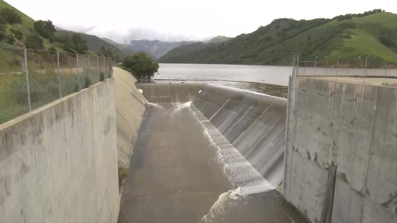 Lopez Lake reaches 100% capacity, spills for the first time in 25 years