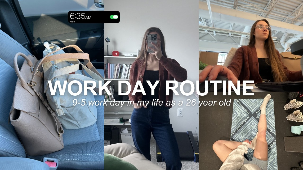 9-5 WORK DAY IN MY LIFE as a 26-year-old with a corporate job 👜