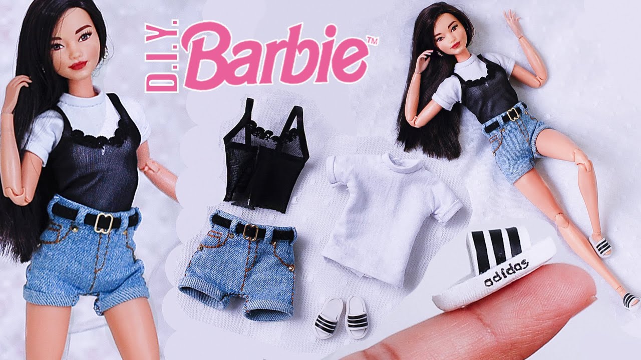 DIY Barbie - Unleash your fashionista with this amazing Tutorial on Fashion Clothes and Adidas Shoes