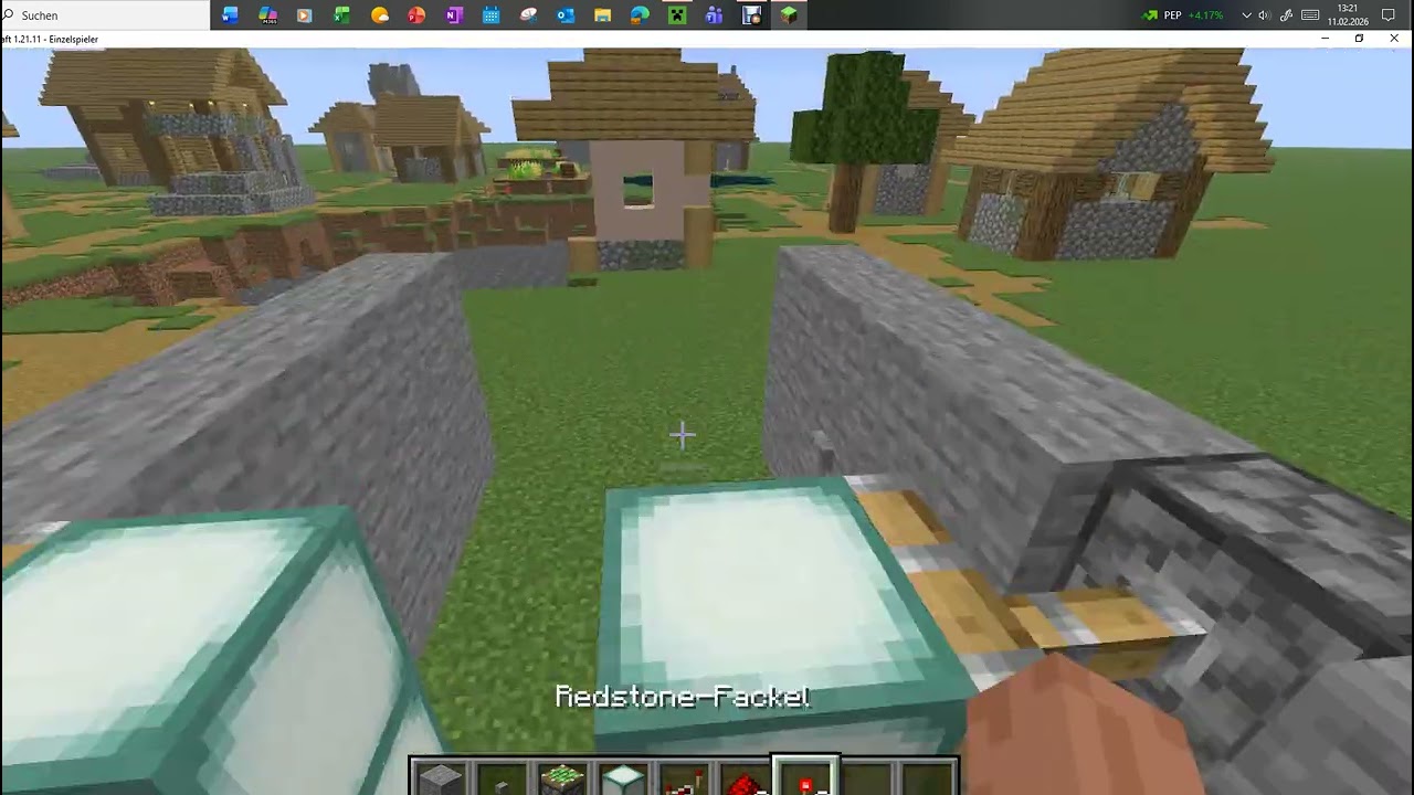 Ich zeige euch die 2x3 Redstone Tür (wie man sie baut)